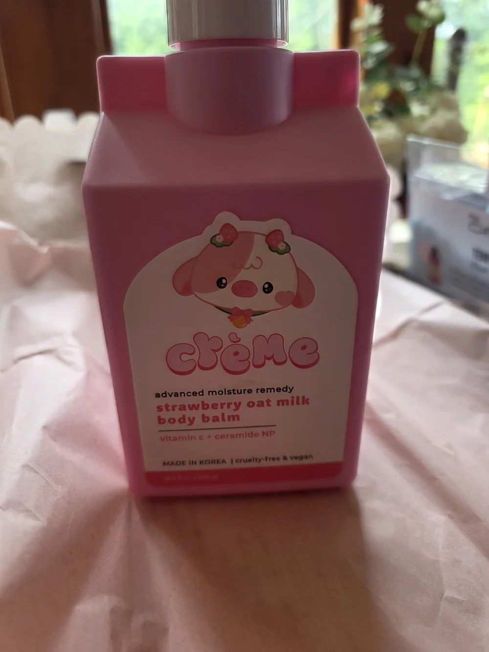 Crème Strawberry Oat Milk Body Balm — Pink